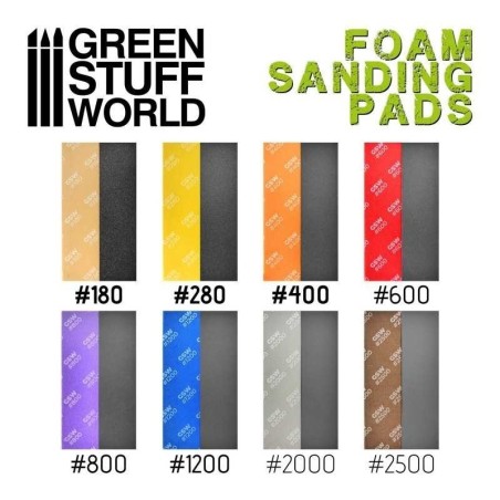 Green Stuff World - Eponge De Ponçage Flexible - Grain 400 - 10770