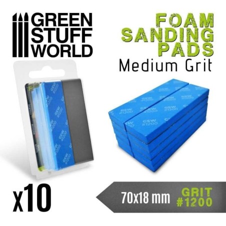 Green Stuff World - Eponge de Ponçage Flexible - Grain 1200 - 10773