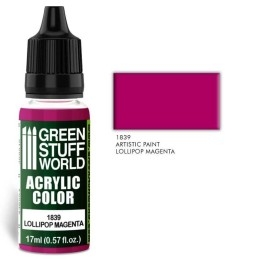 Green Stuff Word - Acrylic Color - Lollipop Magenta - 1839