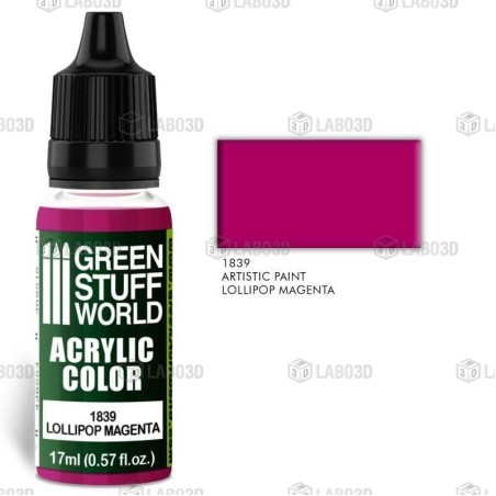 Green Stuff Word - Acrylic Color - Lollipop Magenta - 1839
