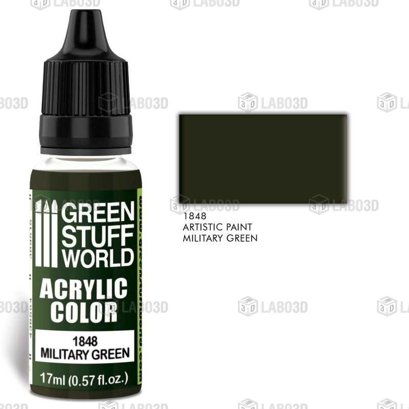 Green Stuff Word - Acrylic Color - Military Green - 1848 Green Stuff Word - Acrylic Color - Military Green - 1848