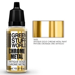 Green Stuff Word - Chrome Paint - Or Antique - 3692