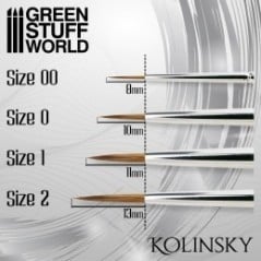 Green Stuff World - Silver Series - Set de Pinceaux Kolinsky - 10193