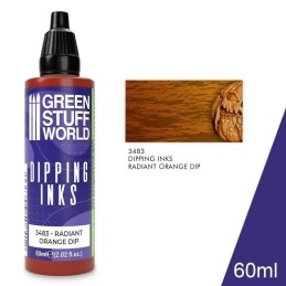 Green Stuff Word - Peintures Dipping inks - Radiant Orange Dip - 3483