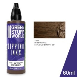 Green Stuff Word - Peintures Dipping inks - Skeleton Brown Dip - 3492
