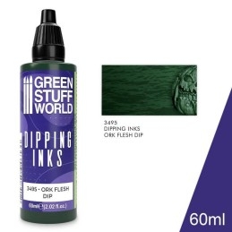 Green Stuff Word - Peintures Dipping inks - Ork Flesh Dip - 3495
