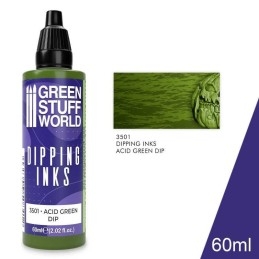 Green Stuff Word - Peintures Dipping inks - Acid Green Dip - 3501