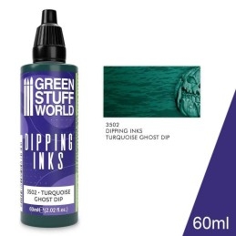 Green Stuff Word - Peintures Dipping inks - Turquoise Ghost Dip - 3502