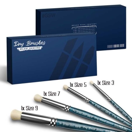 Green Stuff Word - Blue Series - Premium Dry Brush  - Set - 11241