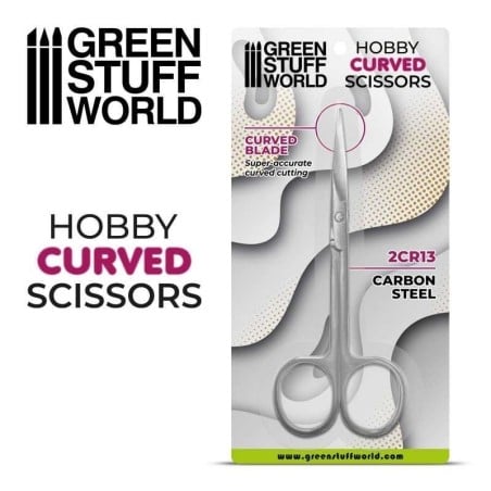 Green Stuff Word - Hobby Scissors - Curved Tip - 3009