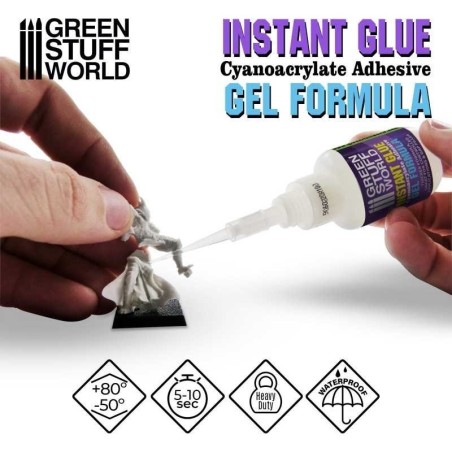 Green Stuff World - Colle Cyanoacrylate - formule GEL - 20Gr - 9223