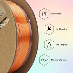 Eryone - PLA - Macaron Silk Rainbow - 1.75mm - 1 Kg