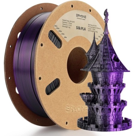 Eryone - PLA Silk Dual-Color - Black & Purple - 1.75mm - 1 Kg