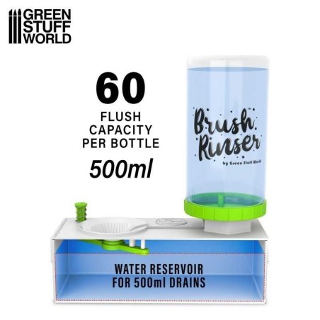 Green Stuff Word - Brush Rinser Bottle - Green - 500ml - 11884
