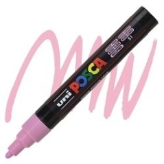 POSCA - PC5M Moyenne - Rose Clair (Light Pink) - Marqueur Acrylique