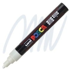 POSCA - PC5M Moyenne - Blanc (White) - Marqueur Acrylique