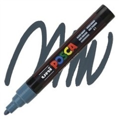 POSCA - PC5M Moyenne - Slate Grey - Acrylic Maker