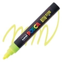 POSCA - PC5M Moyenne - Jaune Fluo (Fluorescent Yellow) - Marqueur Acrylique