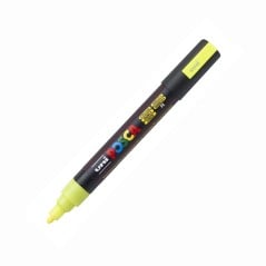 POSCA - PC5M Moyenne - Jaune Fluo (Fluorescent Yellow) - Marqueur Acrylique