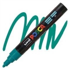POSCA - PC5M Moyenne - Vert Emeraude (Emerald Green) - Marqueur Acrylique