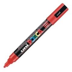 POSCA - PC5M Moyenne - Red - Acrylic Maker