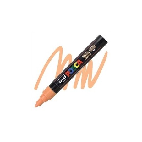 POSCA - PC5M Moyenne - Rose saumon (Light Orange) - Marqueur Acrylique