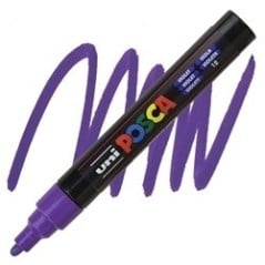 POSCA - PC5M Moyenne - Violet (Violet) - Marqueur Acrylique