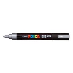 POSCA - PC5M Moyenne - Argent (Metallic Silver) - Marqueur Acrylique