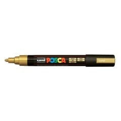 POSCA - PC5M Moyenne - Or (Metallic Gold) - Marqueur Acrylique