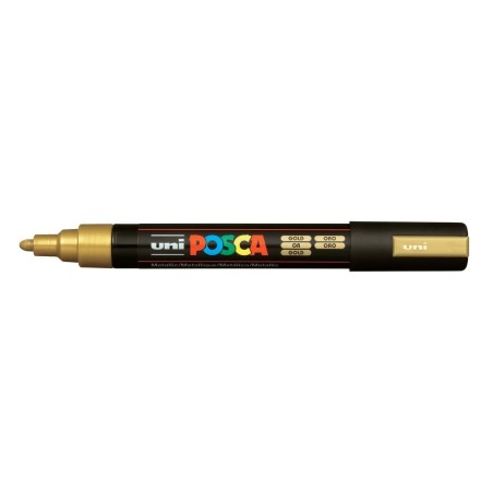 POSCA - PC5M Moyenne - Or (Metallic Gold) - Marqueur Acrylique