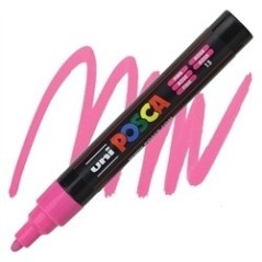 POSCA - PC5M Moyenne - Rose (Pink) - Marqueur Acrylique