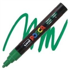 POSCA - PC5M Moyenne - Vert foncé (Green) - Marqueur Acrylique