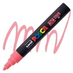 POSCA - PC5M Moyenne - Rose Corail (Coral Pink) - Marqueur Acrylique