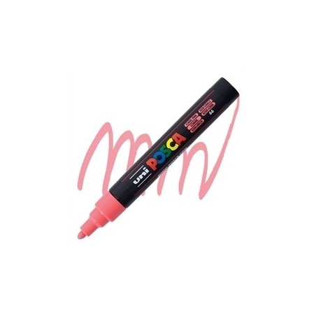 POSCA - PC5M Moyenne - Rose Corail (Coral Pink) - Marqueur Acrylique