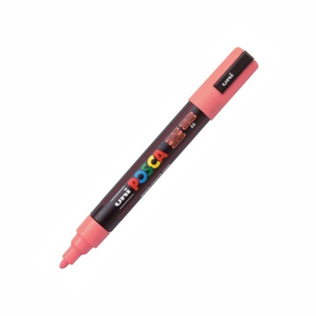 POSCA - PC5M Moyenne - Rose Corail (Coral Pink) - Marqueur Acrylique