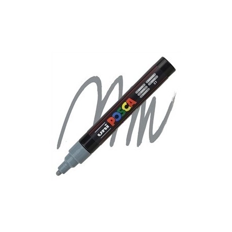 POSCA - PC5M Moyenne - Gris (Grey) - Marqueur Acrylique