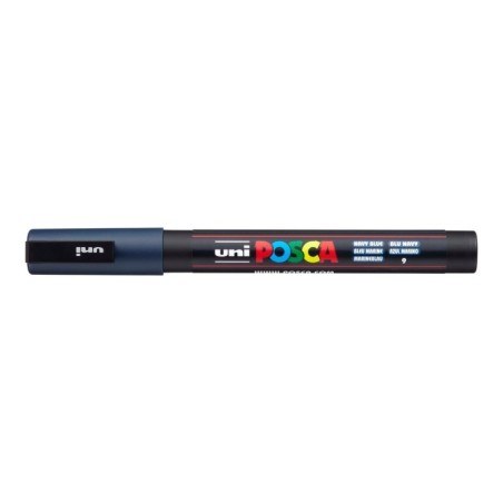 POSCA - PC3M Fine - Bleu Marine (Navy Blue) - Marqueur Acrylique