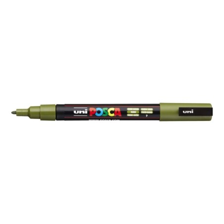POSCA - PC3M Fine - Vert Kaki (Khaki Green) - Marqueur Acrylique