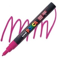 POSCA - PC3M Fine -  Rose Fuschia (Fuchsia) - Marqueur Acrylique