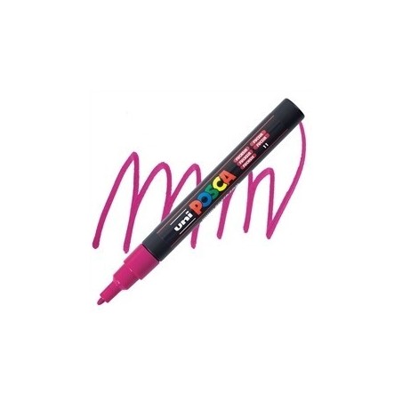 POSCA - PC3M Fine -  Rose Fuschia (Fuchsia) - Marqueur Acrylique