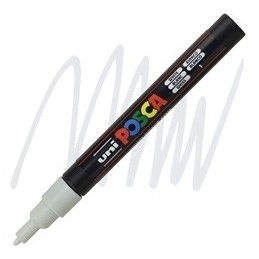 POSCA - PC3M Fine - Blanc (White) - Marqueur Acrylique