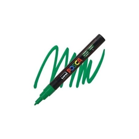 POSCA - PC3M Fine - Vert Foncé (Green) - Marqueur Acrylique