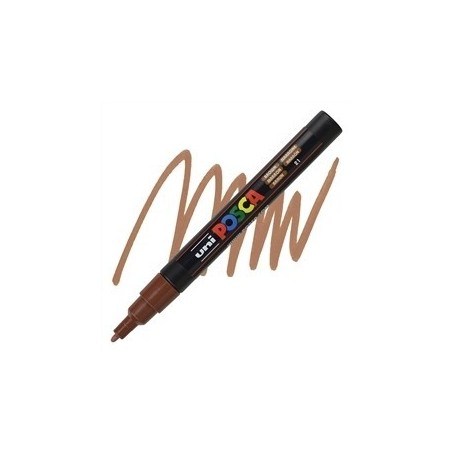 POSCA - PC3M Fine - Marron (Brown) - Marqueur Acrylique