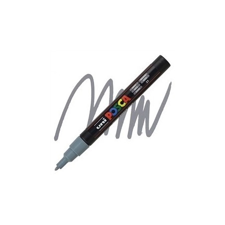 POSCA - PC3M Fine - Gris (Grey) - Marqueur Acrylique