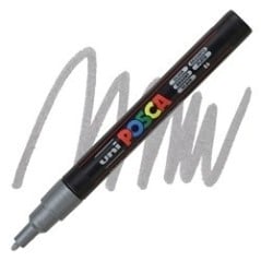 POSCA - PC3M Fine - Argent (Metallic Silver) - Marqueur Acrylique