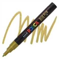 POSCA - PC3M Fine - Metallic Gold - Acrylic Maker