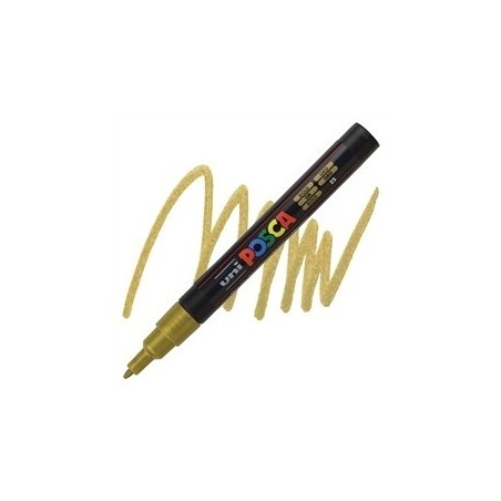 POSCA - PC3M Fine - Metallic Gold - Acrylic Maker