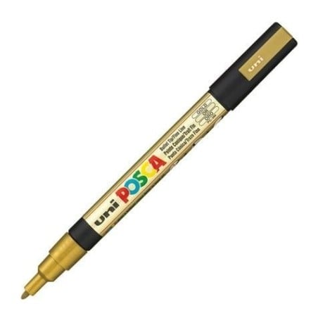 POSCA - PC3M Fine - Or (Metallic Gold) - Marqueur Acrylique