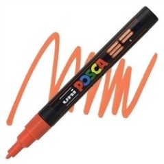 POSCA - PC3M Fine - Corail (Coral Pink) - Marqueur Acrylique