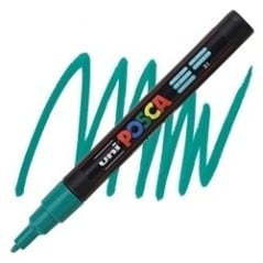 POSCA - PC3M Fine - Vert Emeraude (Emerald Green) - Marqueur Acrylique